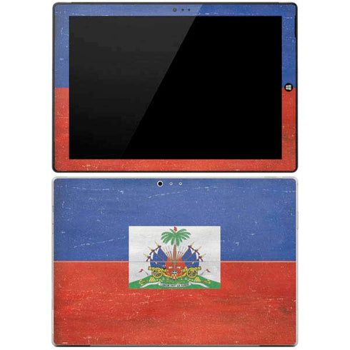 Haiti Flag Distressed Surface Pro 3 Skin